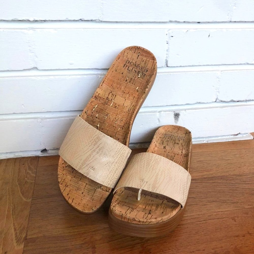 Donald Pliner Fiji Leather Sandal 7.5